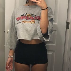 RACING CROPPED TEE